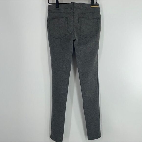 Pilcro and the Letterpress Stretch Fit Serif Ponte Knit Pants Gray 26 - Picture 3 of 7